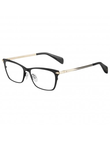 Rag and Bone Women's Eyeglasses - Black Gold Metal Frame | RAG AND BONE RNB3007 0I46 s'inspire de l'anatomie humaine