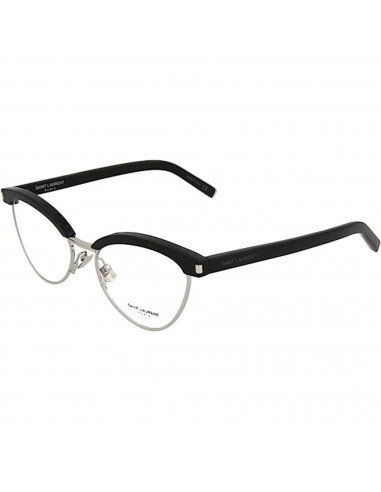 Saint Laurent Women's Eyeglasses - Black Silver Cat Eye Frame | SAINT LAURENT SL218 2 2023