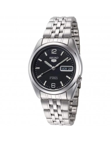 Seiko Men's Watch - Series 5 Date Display Steel Bracelet Power Reserve | SNK393K1 en linge