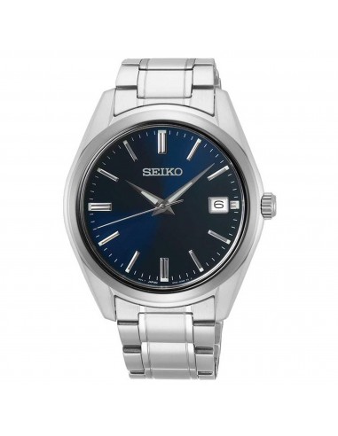 Seiko Men's Watch - Core Stainless Steel Case Blue Dial Date Bracelet | SUR309P1 français