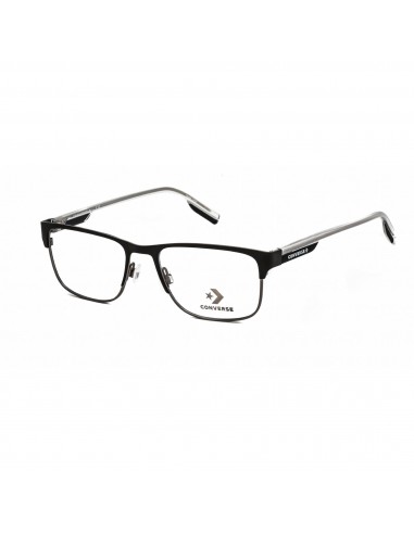 Converse Men's Eyeglasses - Clear Demo Lens Matte Black/Silver Frame | CV3000 001 Economisez 