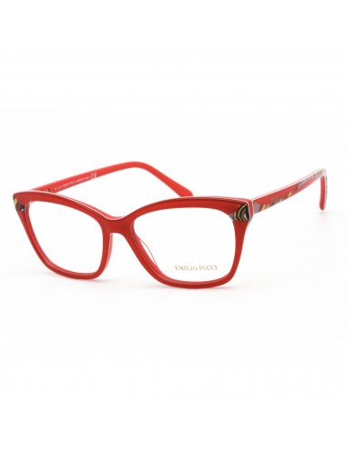 Emilio Pucci Women's Eyeglasses - Clear Lens Red Cat Eye Plastic Frame | EP5049 068 Jusqu'à 80% De Réduction