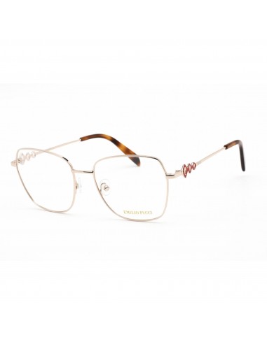 Emilio Pucci Women's Eyeglasses - Shiny Rose Gold Butterfly Metal Frame | EP5179 028 pas chere