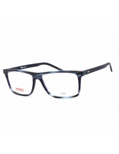 Hugo Men's Eyeglasses - Clear Lens Blue Horn Rectangular Frame | HG 1088 0HW8 00 Venez acheter