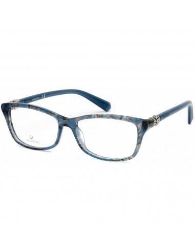 Swarovski Unisex Eyeglasses - Shiny Blue Rectangular Full-Rim, 52 mm | SK5243 090 Comment ça marche