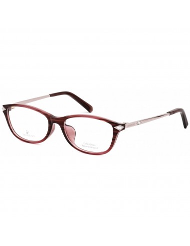 Swarovski Women's Eyeglasses - Shiny Bordeaux Cat Eye Plastic Frame | SK5293-D 069 rembourrage situé sous