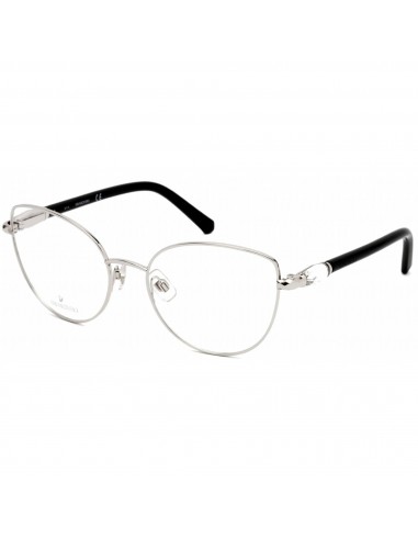 Swarovski Women's Eyeglasses - Shiny Palladium Cat Eye Full-Rim Frame | SK5340 016 Par le système avancé 