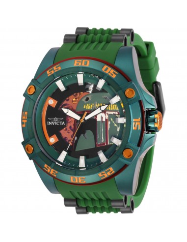 Invicta Men's Watch - Star Wars Boba Fett Automatic Green and Black Strap | 31690 ou a consommer sur place