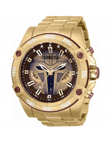 Invicta Men's Watch - Star Wars Armorer Chronograph Yellow Gold Bracelet | 34754 en stock