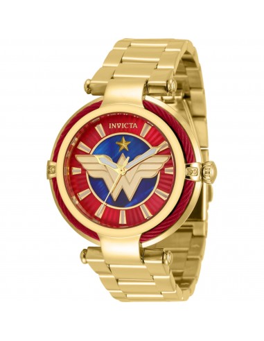 Invicta Women's Watch - DC Comics Wonder Woman Yellow Gold Steel Bracelet | 34955 commande en ligne