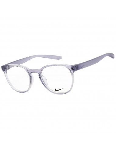 Nike Unisex Eyeglasses - Clear Demo Lens Indigo Haze Round Frame | NIKE 7301 550 pas cher 