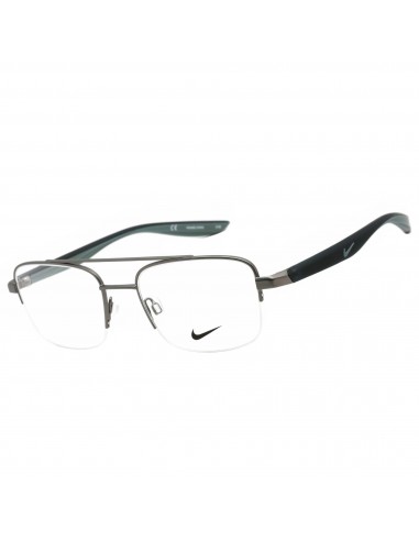 Nike Unisex Eyeglasses - Satin Gunmetal Metal Semi-Rimless Frame | NIKE 8151 070 l'achat 