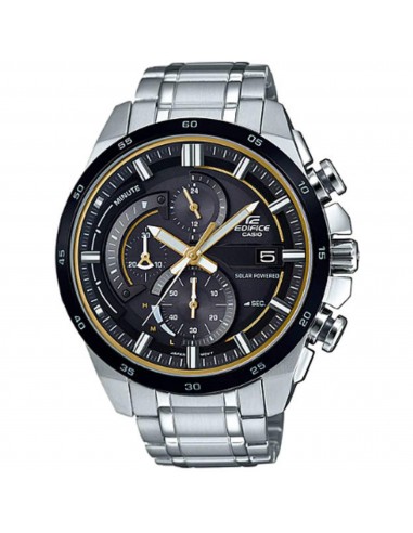 Casio Men's Watch - Edifice Tough Solar Chronograph Silver Bracelet | EQS600DB-1A9 de pas cher