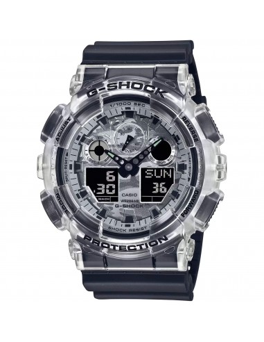 Casio Men's Watch - G-Shock Ana-Digi World Timer Camouflage Dial Strap | GA100SKC-1A Comparez plus de prix