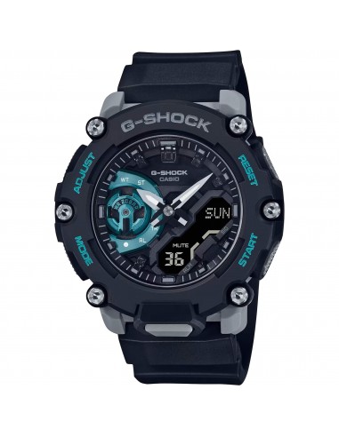 Casio Men's Watch - G-Shock Ana-Digi World Timer Black Dial Resin Strap | GA2200M-1A une grave pollution 