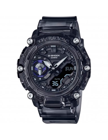 Casio Men's Watch - G-Shock Analog Digital Alarm Black Dial Resin Strap | GA2200SKL-8A soldes