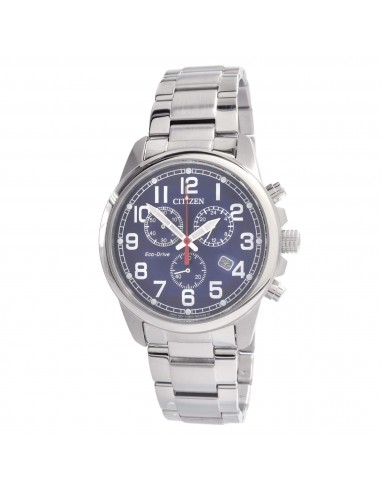 Citizen Men's Watch - Eco-Drive Chronograph Blue Dial Silver Bracelet | AT0200-56L pour bénéficier 