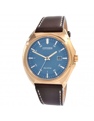 Citizen Men's Watch - Eco-Drive Power Reserve Blue Dial Brown Strap | AW1573-11L offre 