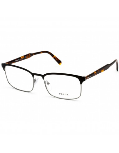 Prada Men's Eyeglasses - Matte Black/Gunmetal Metal Frame Clear Lens | PR54WV 02G1O1 2023