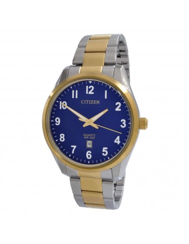 Citizen Men's Watch - Date Display Blue Dial Two Tone Steel Bracelet | BI1036-57L prix