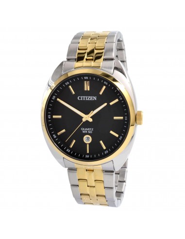 Citizen Men's Watch - Date Display Black Dial Two Tone Steel Bracelet | BI5094-59E meilleur choix