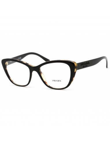 Prada Women's Eyeglasses - Black/Medium Havana Cat Eye Plastic Frame | 0PR 04WV 3891O1 de la marque