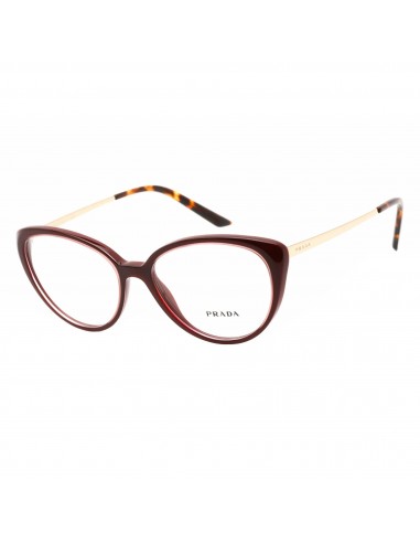 Prada Women's Eyeglasses - Bordeaux Cat-Eye Full-Rim Plastic Frame | 0PR06WV UAN1O1 les muscles