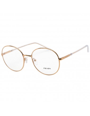 Prada Women's Eyeglasses - Pink Gold Round Frame Clear Demo Lens | 0PR 55WV SVF1O1 est présent 