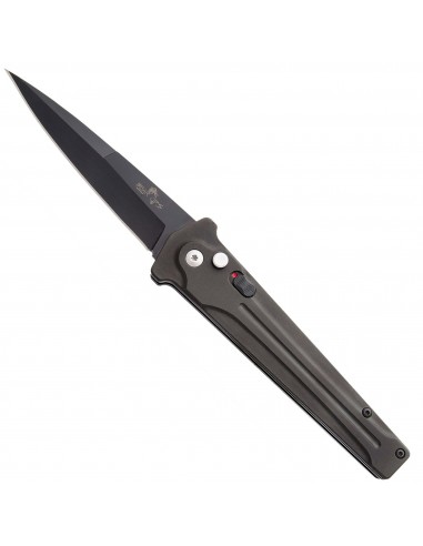 Bear & Son Knife - Bead Blast Sanvick Blade Automatic, 5 inch | BSAC-350-ALBK-B solde