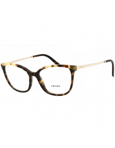 Prada Women's Eyeglasses - Dark Havana Cat-Eye Full-Rim Frame | 0PR 07WV 06N1O1 français