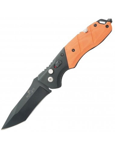 Bear & Son Knife - Auto Bold Action V G10 Survival Tanto Blade | BSAC-510-B4-OR Paris Déstockage Promo