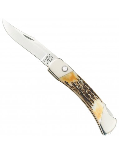 Bear & Son Knife - Genuine India Stag Bone Automatic Lockback Steel Blade | BS5A97 outlet