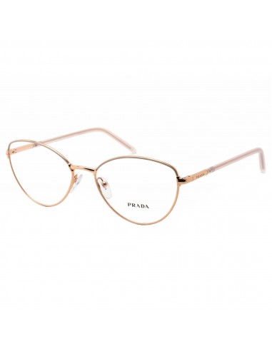 Prada Women's Eyeglasses - Powder Pink Gold Metal Cat-Eye Frame | 0PR 62WV 05R1O1 Découvrez la collection