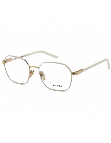 Prada Women's Eyeglasses - Gold Hexagonal Metal Full Rim Frame | 0PR 55YV LFB1O1 Voir les baskets