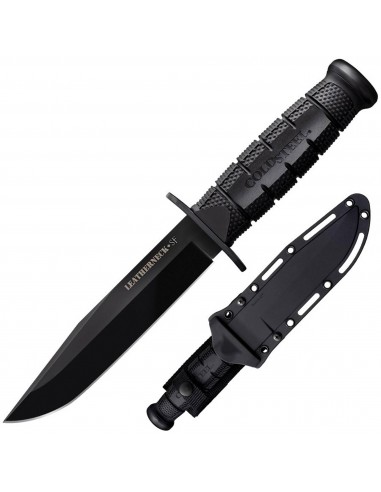 Cold Steel Knife - Leatherneck Black Powder Coated D2 Steel Fixed Blade | CS39LSFC pas cher 