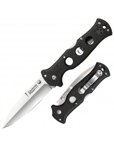 Cold Steel Folding Knife - Counter Point I Spear Point Blade Black Handle | CS10AB À commander