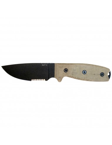 Ontario Knife Company Knife - RAT-3 Serrated Edge Fixed Carbon Steel Blade | OKC8666 Venez acheter