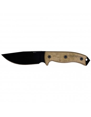 Ontario Knife Company Knife - RAT-5 Carbon Steel Blade Tan Micarta Handle | OKC8667 pas cher 