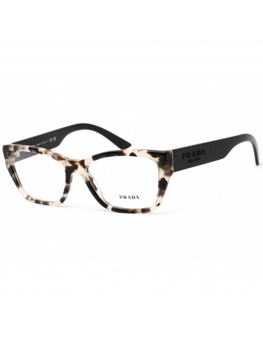 Prada Women's Eyeglasses - Talc Tortoise Rectangular Frame, 52 mm | 0PR 11YV UAO1O1 pas cheres