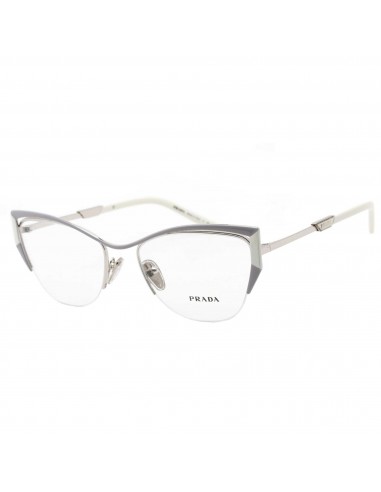 Prada Women's Eyeglasses - Silver Tone Butterfly Metal Frame | 0PR 63YV 12A1O1 soldes