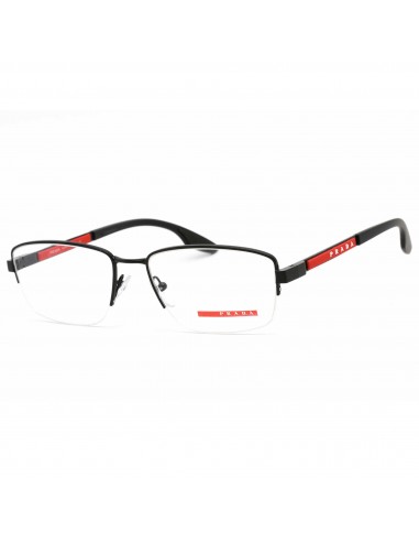 Prada Sport Men's Eyeglasses - Black Semi-Rimless Metal Frame | 0PS 51OV 1AB1O1 france