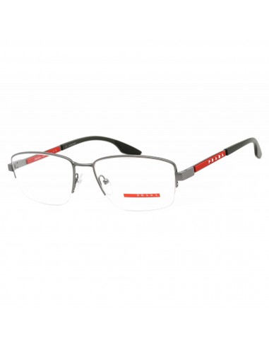 Prada Sport Men's Eyeglasses - Matte Gunmetal Semi-Rimless Frame | 0PS 51OV 7CQ1O1 brillant des détails fins