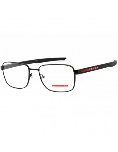 Prada Sport Men's Eyeglasses - Black Rectangular Metal Frame, 57 mm | 0PS 54OV 1AB1O1 plus qu'un jeu 