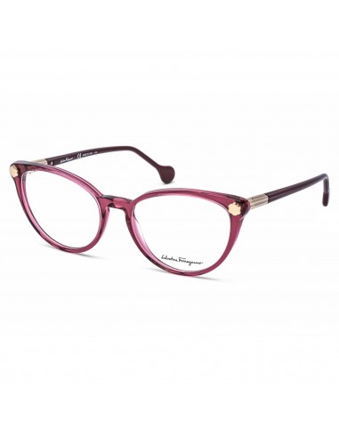 Salvatore Ferragamo Women's Eyeglasses - Wine Cat Eye Plastic Full Rim | SF2837 606 50-70% off 