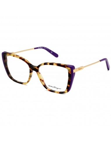 Salvatore Ferragamo Women's Eyeglasses - Tokyo Havana/Purple Frame | SF2850 285 Economisez 