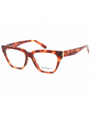 Salvatore Ferragamo Women's Eyeglasses - Tortoise Cat-Eye Plastic Frame | SF2893 214 Faites des économies