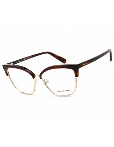 Salvatore Ferragamo Women's Eyeglasses - Tortoise/Gold Cat Eye Full Rim | SF2210 271 d'Europe débarque