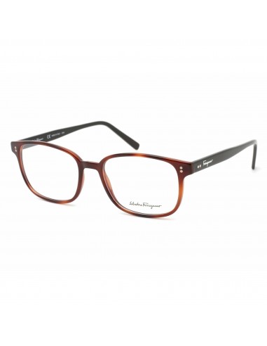 Salvatore Ferragamo Men's Eyeglasses - Tortoise/Black Rectangular Frame | SF2915 241 la livraison gratuite