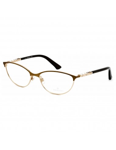 Swarovski Women's Eyeglasses - Shiny Dark Bronze Oval Full-Rim Frame | SK5139 036 s'inspire de l'anatomie humaine