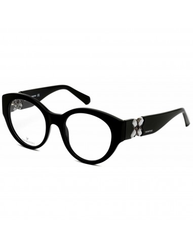 Swarovski Women's Eyeglasses - Shiny Black Round Full-Rim Plastic Frame | SK5227 001 Venez découvrir notre 